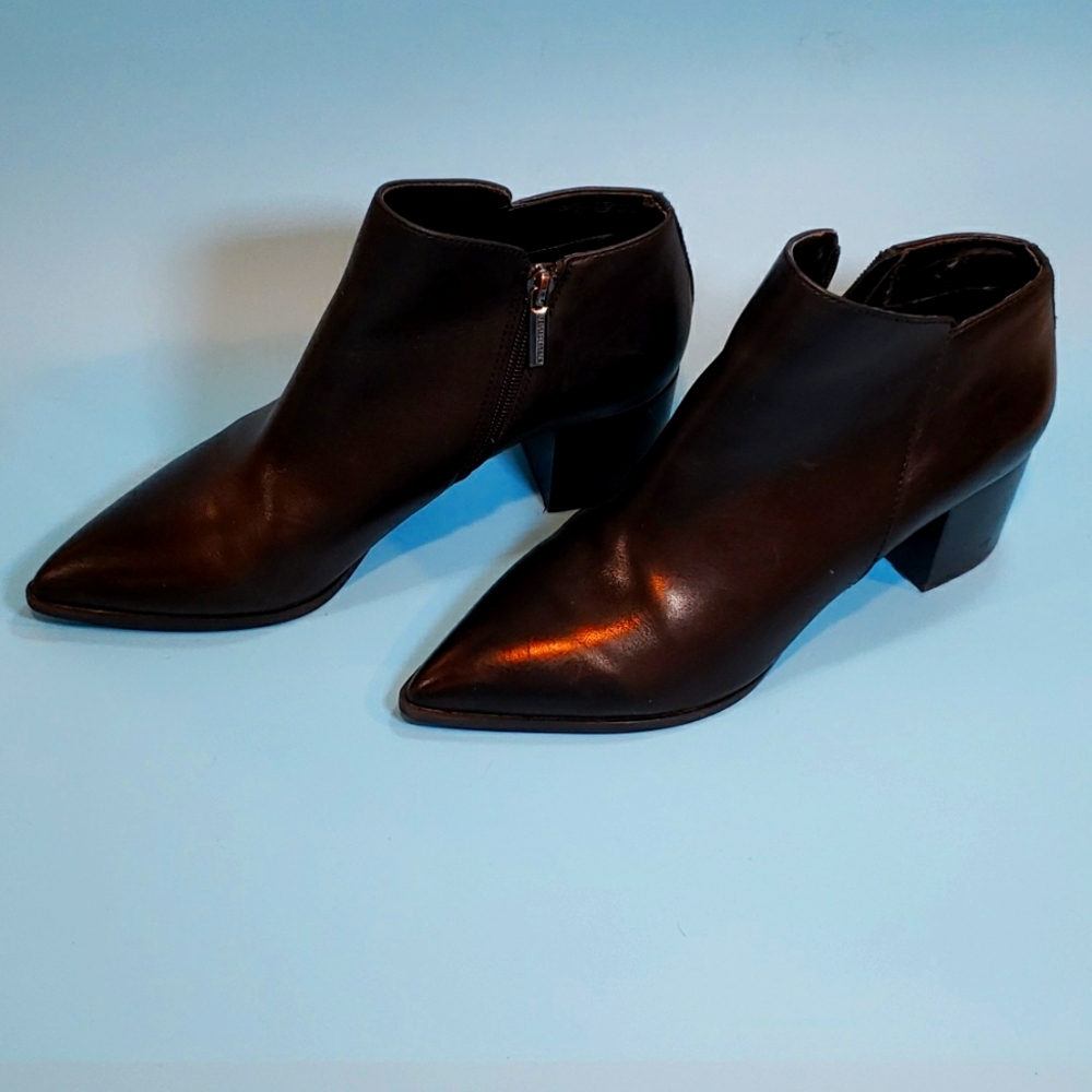 Karl Lagerfeld Black Leather Boots
